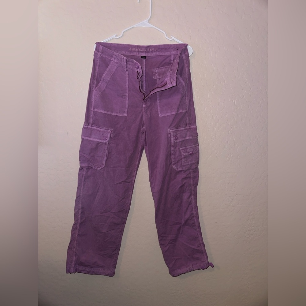 American Eagle Outfitters Lavender Cargo Pants